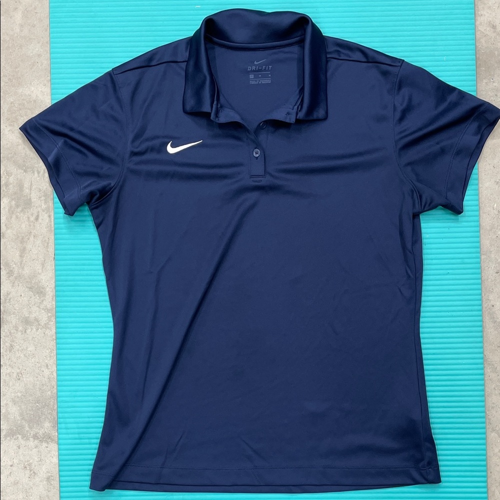 Nike Women's Navy Short Sleeve Polo